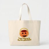Chocolate Halloween Trick of Treers Design Grote Tote Bag (Voorkant)