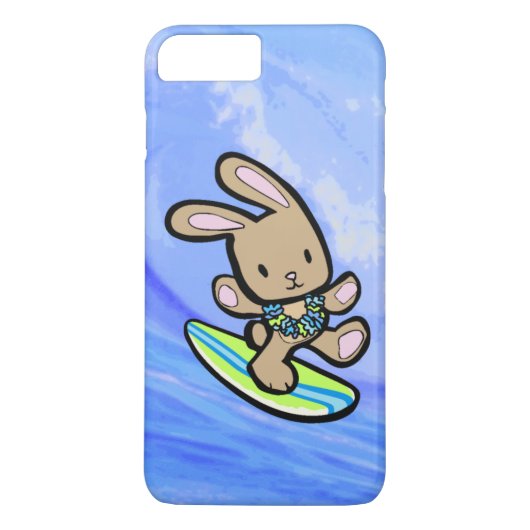 Chocolate Hawaiian Surfing Bunny Case-Mate iPhone Case (Achterkant)