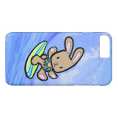 Chocolate Hawaiian Surfing Bunny Case-Mate iPhone Case (Achterkant (Horizontaal))