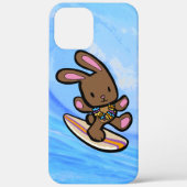 Chocolate Hawaiian Surfing Bunny Paarse Case-Mate iPhone Case (Achterkant)