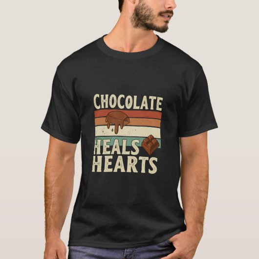 Chocolate Heals Hearts Tee T-shirt (Voorkant)