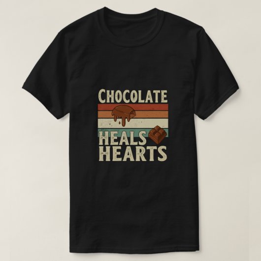 Chocolate Healt Hartent Tee T-shirt (Design voorkant)