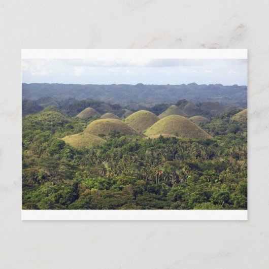 Chocolate Hills Bohol Filipijnen Briefkaart (Voorkant)
