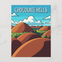 Chocolate Hills Bohol Philippines Travel Briefkaart