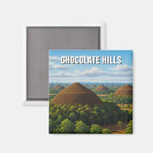 Chocolate Hills Bohol Philippines Travel Magneet (Voorkant / Achterkant)