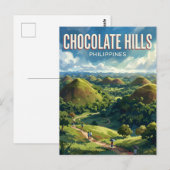 Chocolate Hills Filipijnen Briefkaart (Voorkant / Achterkant)