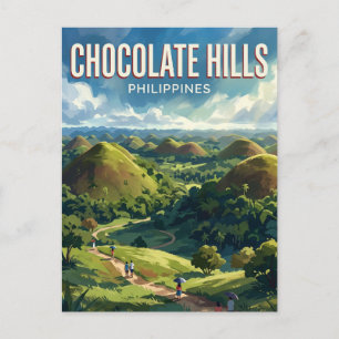 Chocolate Hills Filipijnen Briefkaart