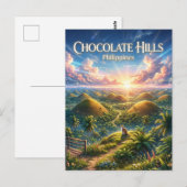 Chocolate Hills Filipijnen Briefkaart (Voorkant / Achterkant)