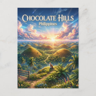 Chocolate Hills Filipijnen Briefkaart