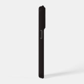 Chocolate Honey Minimalist Initial Monogram  iPhone Hoesje (Rechterkant)