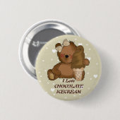 Chocolate Ice Cream Beer Button (Voorkant /achterkant)