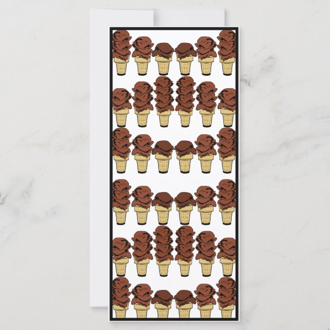 Chocolate Ice Cream bevat achtergrond (Voorkant)