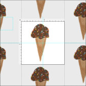 Chocolate Ice Cream bevat patroon Stof (Delen)