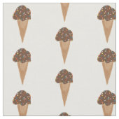 Chocolate Ice Cream bevat patroon Stof (Close Up)