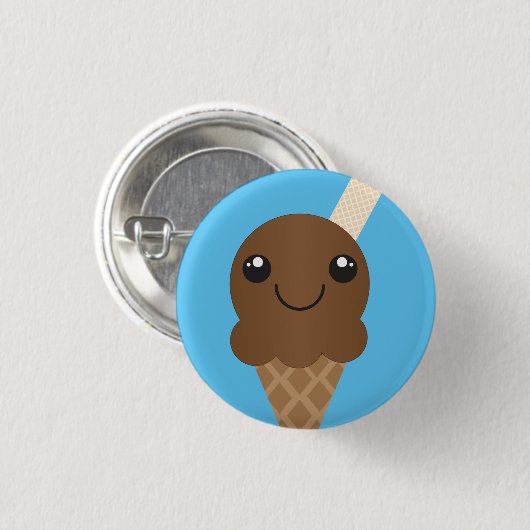 Chocolate Ice Cream Button (Voorkant /achterkant)