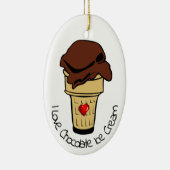 Chocolate Ice Cream Day Keramisch Ornament (Rechts)