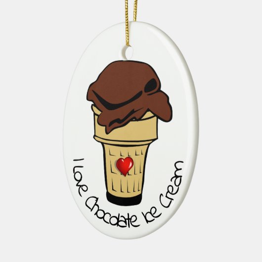 Chocolate Ice Cream Day Keramisch Ornament (Links)