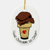 Chocolate Ice Cream Day Keramisch Ornament (Voorkant)