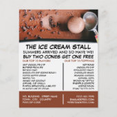 Chocolate Ice Cream, Ice Cream Parlor Adverteren Flyer (Voorkant)