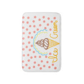 Chocolate Ice Cream Polka Dots Dream Badmat (Voorkant Verticaal)