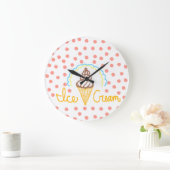 Chocolate Ice Cream Polka Dots Dream Grote Klok (Huis)