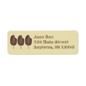 Chocolate Ice Cream Popsics Return Address Label (Voorkant)