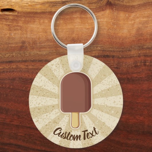 Chocolate Ice Cream Stick Sleutelhanger (Voorkant)