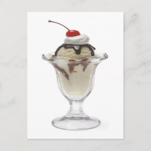 Chocolate Ice Cream Sundae Briefkaart
