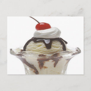 Chocolate Ice Cream Sundae Briefkaart
