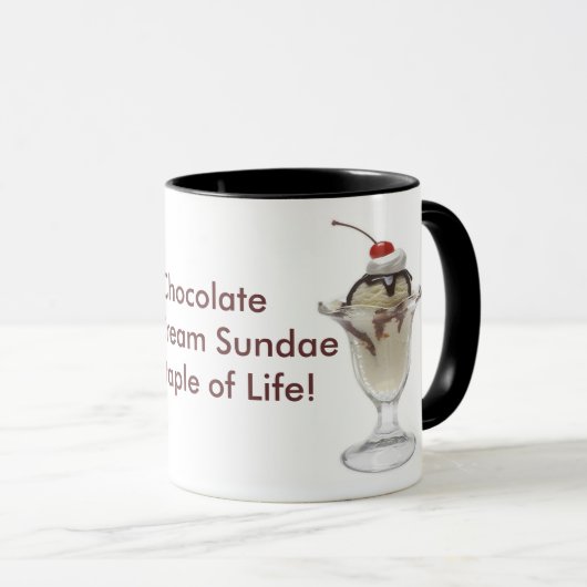 Chocolate Ice Cream Sundae Mok (Voorkant rechts)
