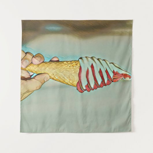 Chocolate ice cream wandkleed (Voorkant (horizontaal))