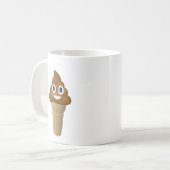 Chocolate Ice crème of wel? Fun. met Emoji Koffiemok (Voorkant links)