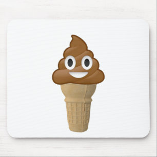 Chocolate Ice crème of wel? Fun. met Emoji Muismat