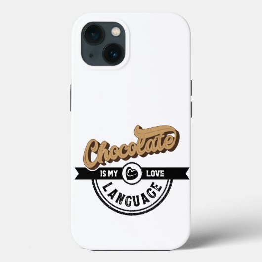 Chocolate is mijn liefdestaal Case-Mate iPhone case (Achterkant)