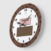 Chocolate Is The Answer what is the? Wall Clock Grote Klok (Hoek)