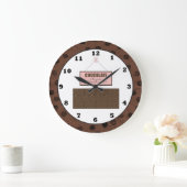 Chocolate Is The Answer what is the? Wall Clock Grote Klok (Huis)
