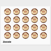 Chocolate Jolly Cookie - Classic Ronde Sticker (Vel)