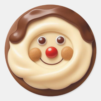 Chocolate Jolly Cookie - Classic Ronde Sticker