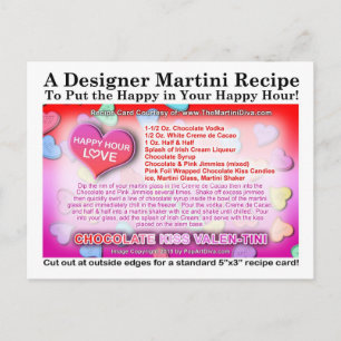 Chocolate Kiss Valentine Martini Recept Ansichtkaa Feestdagenkaart
