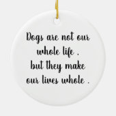 Chocolate Lab Angel - kerstversiering Keramisch Ornament (Achterkant)