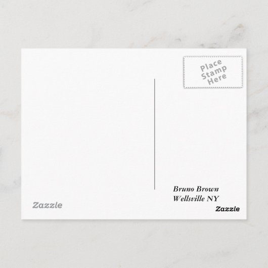 Chocolate Lab Bruno Brown Briefkaart (Achterkant)