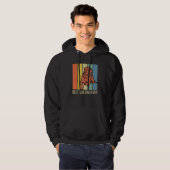 Chocolate Lab Dad Labrador Retriever Retro Matchin Hoodie (Voorkant volledig)