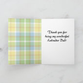 Chocolate Lab Daddy Plaid Kaart (Binnen)