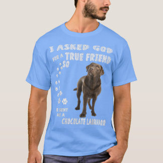 Chocolate Lab Gezegde mam Papa Print Labrador Retr T-shirt