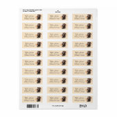 Chocolate Lab hond retouradreslabel Etiket (Full Sheet)