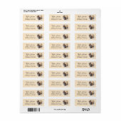 Chocolate Lab hond retouradreslabel Etiket (Full Sheet)