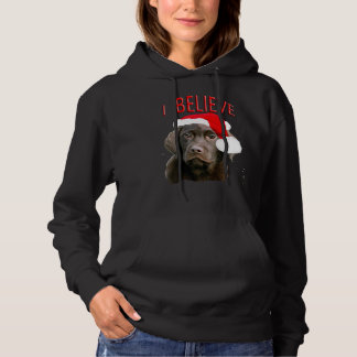Chocolate Lab Kerstthema Hoodie