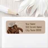 Chocolate Lab latte Etiket (Insitu)