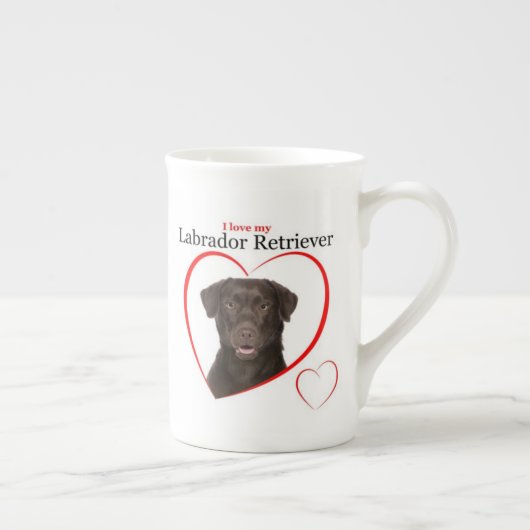 Chocolate Lab Love Mok (Rechts)