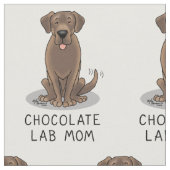 Chocolate Lab mam Labrador Retriever mam Dog Stof (Close Up)